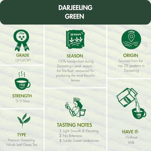 Image of 1950 Origins Combo Pack | Darjeeling Green Premium Green Tea | Darjeeling Mist Premium Black Tea| Golden Dusk Assam Golden-tipped Orthodox Long Leaves| Tin Caddy 80g X 3