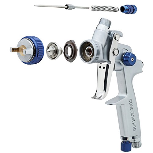 Eastwood Concours Pro HVLP Detail Gun 1.0Mm Steel Construction Low CFM 100Cc Cup