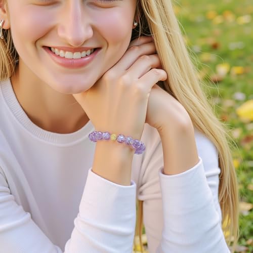 Firefly Glass Beads Bracelet Gifts for Her Women Teen, Sometimes You Forget You're Awesome Bracelets,Inspirational Gifts for Mom, Daughter, Sister, Best Friends with Gift Cards3