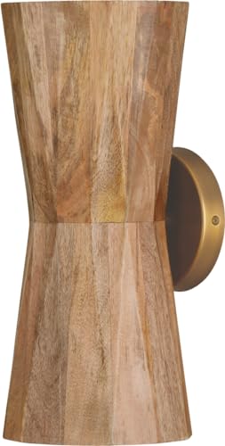 Capital Lighting 651021LW Nadeau Modern Artisan Art-Inspired Handcrafted Mango Wood