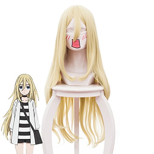 Telacos Angels of Death Rachel Gardner Cosplay Wig Cosplay Costume Golden Hair