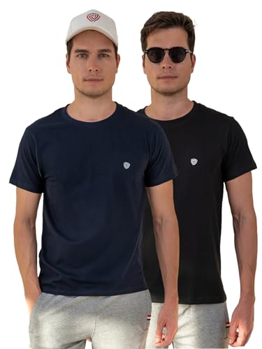 Image of Lux Cozi Men's Cotton Solid Regular Fit T-Shirt