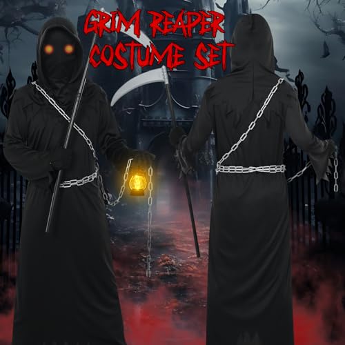 HarnyLoom Grim Reaper Costume Kids Adults - Image 3