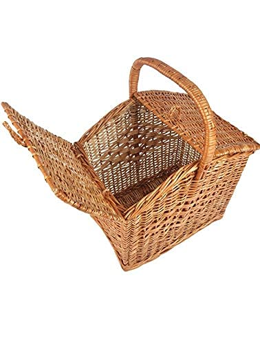 bharat traders Multipurpose Kitchen Toys Laundry Storage and Picnic Wicker Basket with Lid and Handle, Natural Brown, 7.5 X 11.5 X 9 Inches (B098FK8Q57) Amazon Price History, Amazon Price Tracker