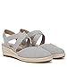 LifeStride Womens Kimball Espadrille Wedge Sandal Cloudy Grey 8.5 W