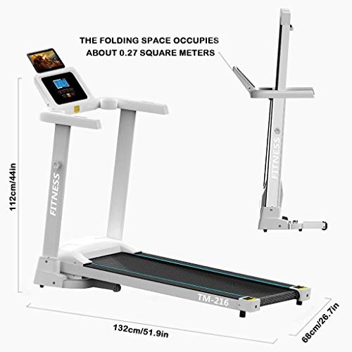 Caminadora eléctrica plegable con inclinación y pantalla LED miniatura 6