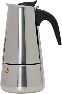 Mimo style cafeteira italiana moka de aço inoxidável com alça café exp