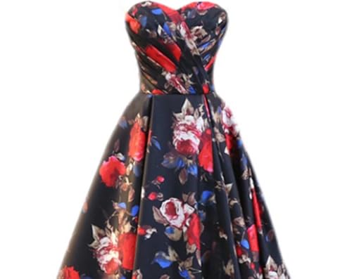 FTBY Print Prom Dress Satin Evening Gowns Women With Pockets Ball Gown4