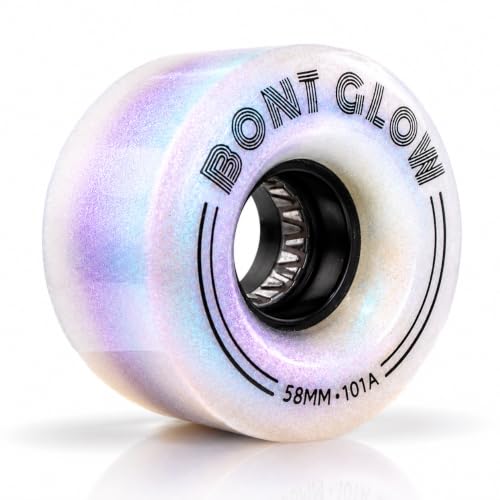 Bont Glow Light Up LED Indoor Roller Skate Wheels (4pk) 58x32mm 101A