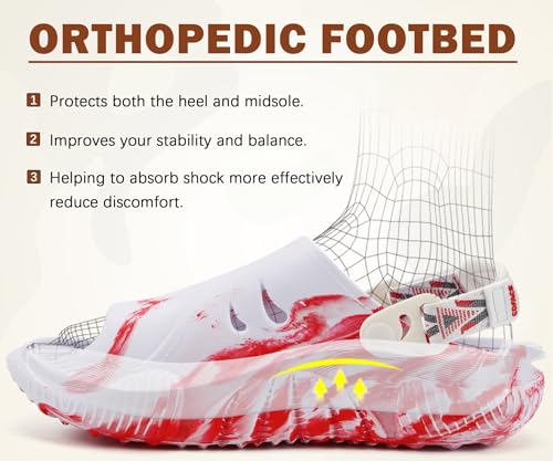 Image of COFACE Mens Orthotic Clogs Orthopedic Mules for Men Recovery Sandals Man Plantar Fasciitis Summer Casual Size 7-15