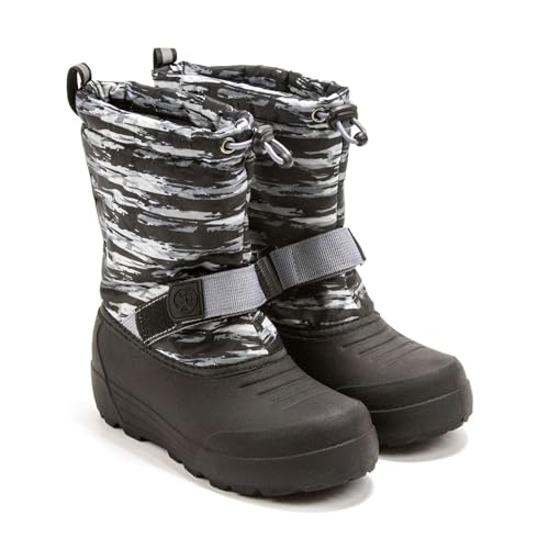 Northside Toddlers Frosty Insulated Snow Boot, Charcoal Black,6 M US