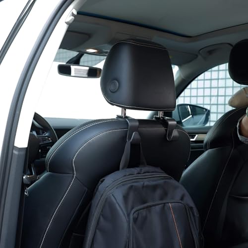 anyuan boy 6 Stück Autositz-Haken, Autohaken Auto-Aufbewahrungshaken, Autositz-Kleiderhaken zum Kopfstützen Auto Haken Aufhängen von Taschen, Handtaschen, Organizer
