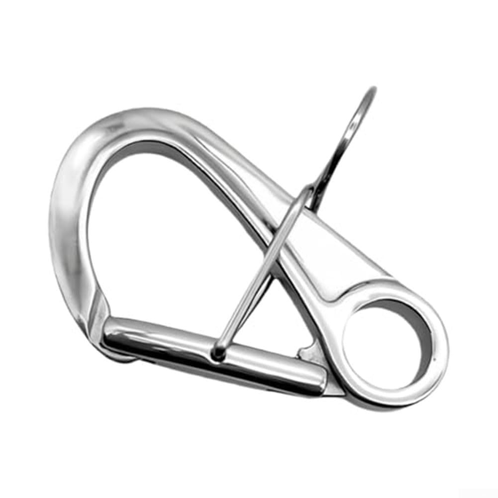Gancio di attracco in acciaio inossidabile 316 Marine Grade Quick Release Snap Clip autobloccante Moschettone di ormeggio per canottaggio Yachting Escursioni Attrezzatura di sicurezza