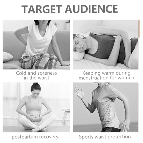 YAPKOLV Cinturón Térmico Calentador de Riñón Faja Lumbar Protector de Calor para Dolor Lumbar y Dolores Menstruales, Ideal para Hombres, Mujeres y Niños (Gris) - imagen 6