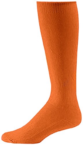 Pro Feet Youth Boys Girls Baseball/Softball/Soccer Athletic Socks - 3 PACK (Adult 10-13, Orange)