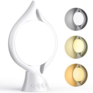 KICLBD Daglichtlamp, lichttherapielamp 10.000 lux daglicht, daglicht met traploze dimmer, volledig spectrumlamp zonder UV, zonnelamp [energieklasse A+]