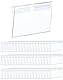 QWORK® 100x Transparente PVC-Kunststoff Preisschilder Halter Etikettenhalter für Draht-RegaleEinkaufszentrenSupermärkteGeschäfte (6 x 4,2 cm)