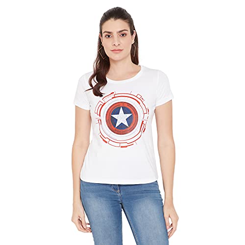 Image of Marvel Women Round Neck Short Sleeves T-Shirt