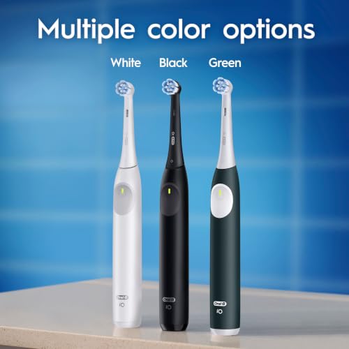 Oral-B Rechargeable Electric Toothbrush, iO2 Starter Kit, 3 Cleaning Modes, Automatic Pressure Sensor to Protect Gums, 2 Brush Heads, Forest Green - image 8