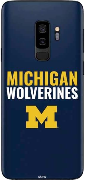 Skinit Decal Phone Skin Compatible with Samsung Galaxy S9 Plus - Officially Licensed College Michigan Wolverines M Design