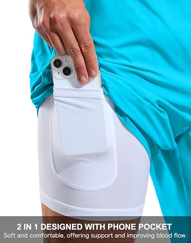 Image of G Gradual Mens Swim Trunks with Compression Liner 7 inch /9'' Quick Dry Board Shorts Swimsuit Bathing Suit for Men Zipper Pockets