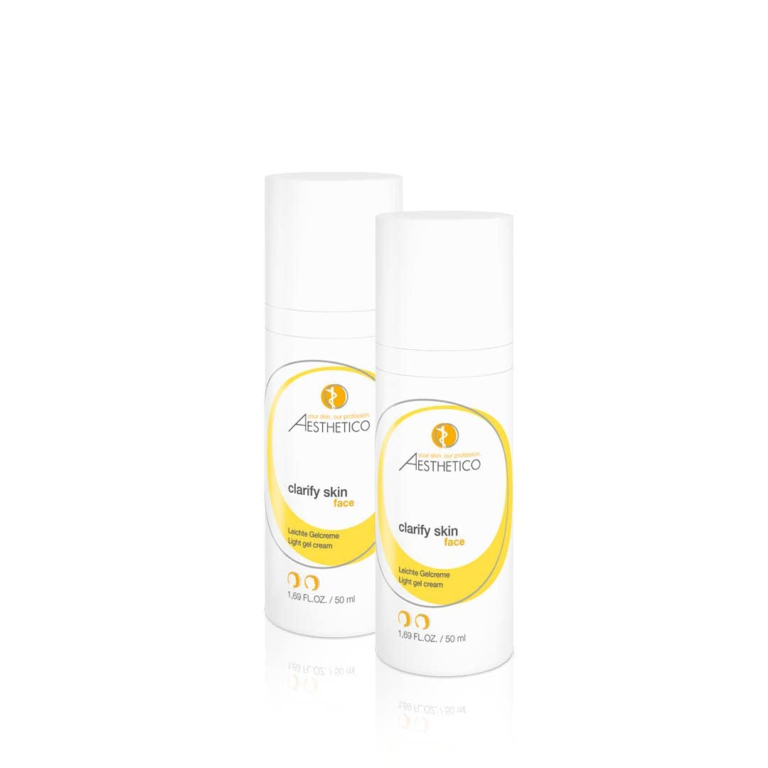 AESTHETICO clarify skin - Mattierende Feuchtigkeitspflege f?r Mischhaut, fettige Haut und Akne, Gelcreme mit Salizylsubstanzen (5 x 50 ml), 1, 250.0 milliliter