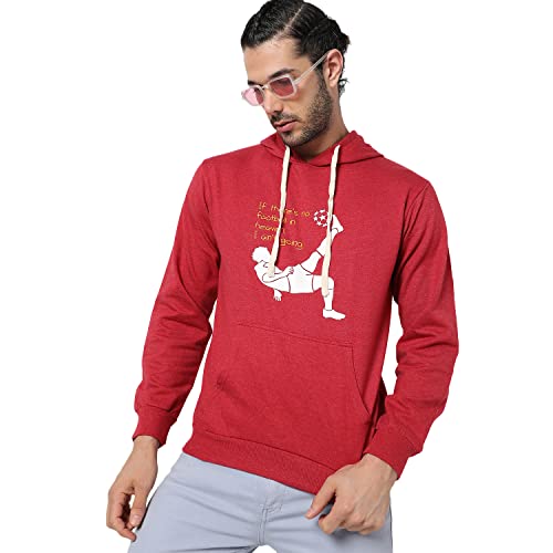 Image of CAHOOT Men's Printed Sweatshirt Regular Fit for Casual Wear | Full Sleeve | Cotton | Stylish Sweatshirt Crafted with Comfort Fit and High Performance for Everyday We