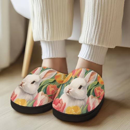 Veniyate House Slippers for Women Size 5.5-12 Anti-slip Winter Warm Sandals4