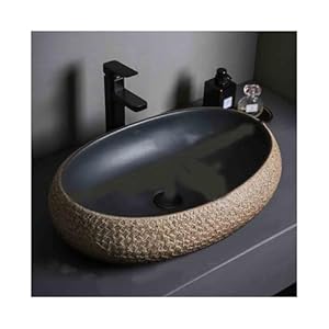 Yqinqin83B Yuqing2022 Rustikales Ovales Tischwaschbecken