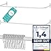 Duschvorhangstange L Form & Duschstange U Form 4 in 1 System inkl. 12 Ringe - Stabile Winkelstange Duschvorhang ohne Deckenhalterung - Duschstange Ecke Rostfrei - Duschvorhangstange Badewanne & Dusche SC 4 günstig Kaufen-Duschvorhangstange L Form & Duschstange U Form 4 in 1 System inkl. 12 Ringe - Stabile Winkelstange Duschvorhang ohne Deckenhalterung - Duschstange Ecke Rostfrei - Duschvorhangstange Badewanne & Dusche