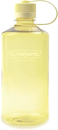 Nalgene Sustain Tritan - Botella de agua sin BPA, hecha con material derivado del 50% de residuos de plástico, 32 onzas, boca estrecha, mantequilla