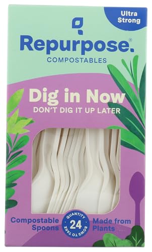 Repurpose 855995003075 Disposable Tableware, Off-White