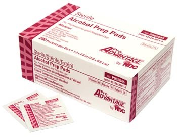 ZAMA NDC Pro Advantage Alcohol Prep Pad Sterile #P902045 CASE (200 Pack/Box, 20 Box/Case) / 247/44.78