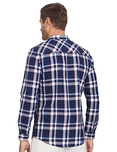 Image of Spykar Men's Checked Slim Fit Shirt