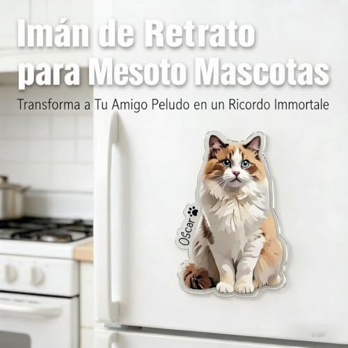 Imán Personalizado para Refrigerador con Foto de Mascota miniatura 5