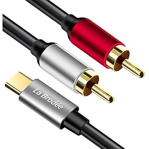 USB Type C to 2 RCA Audio Cable Type-C RCA cable 2rca Jack USB-C Audio Line for Xiaomi LG Home Theater Amplifier DVD TV Speaker Cover