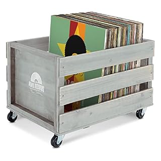 Stagecaptain SPK-100 GY caisse à disques « Emil » grise - Les Beatles, Paul McCartney, John Lennon, RIngo Starr, George Harrison