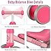 Baby Balance Bike Toys for 12-36 Months Kids Toy Boy Girls Gifts Toddler Best First Birthday Gift Children Walker No Pedal Infant 4 Wheels Bicycle (Rose Red)