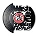 DISCOCLOCK - Orologio in vinile SILENZIOSO e PERSONALIZZABILE - WISH YOU WERE HERE - IDEA REGALO PER FAN DEI PINK FLOYD, MUSICA