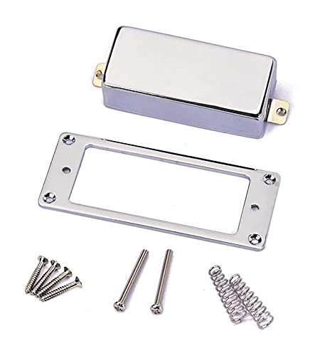 2 Anelli Porta Pickup Humbucker Cromati – Cornici In Metallo Per Montaggio Pickup – Adatti Per Chitarra LP E SG
