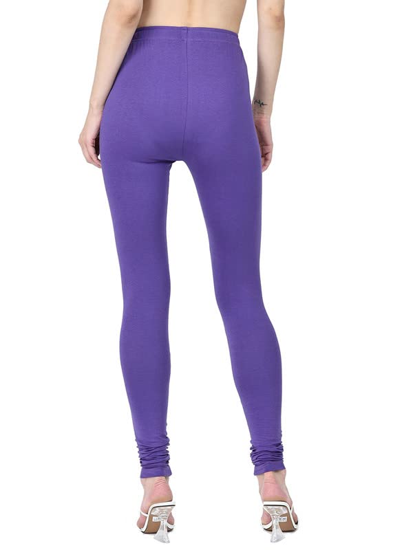 Image of Robinbosky Cotton Churidhar Leggings for Women - Stylish, Stretchable & Flattering Fit for All-Day Comfort