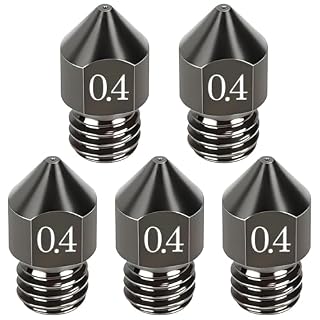 AYUMAL MK8 Düse aus gehärtetem Stahl, 0,4 mm, 5 Stück