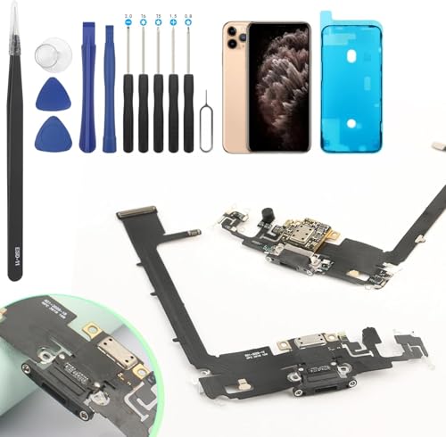 FKBAightccy Dock Connector for iPhone 11 Pro Max Charging Port Replacement for iPhone 11 Pro Max USB Charger Board Flex Cable Parts with Tools