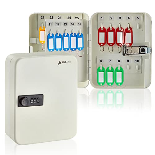 AdirOffice Steel Combination Lock Keys Cabinet Security...