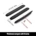 JOYTUTUS Car Bumper Guard Strips Rubber Anti-Scratch for Car SUV Pickup Truck Car Bumper Protector (2packs)