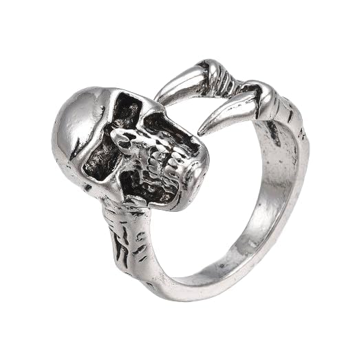 Skull Claw Adjustable Ring For Men-image-46