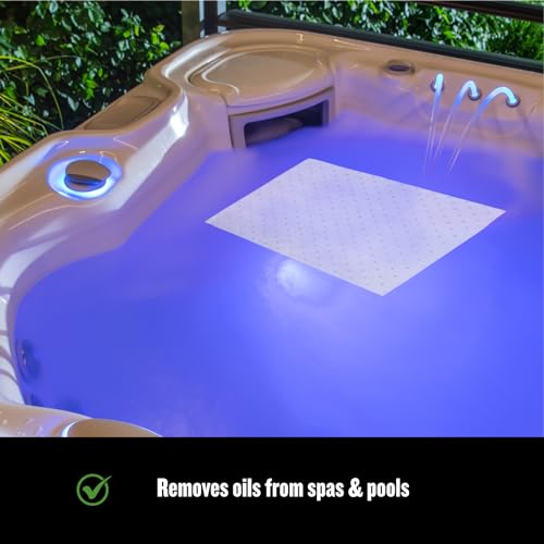 Image of FlashDry Oil Absorbent Pads - High Absorbency of Oil-Based Liquids, Water-Repellent, Tear-Resistant, Premium Mats, Ideal for Garage, Driveway, Automotive, Marine Use, 17.5 inch x 13.5 inch, 10 Pads in Total