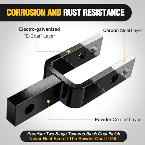 Image of Nilight Versatile Quick Hitch Adapter with Adapter Sleeve Used to Adjust Top Link Bracket Movements Fits for Category 1 3-Point Quick Hitch Tractors