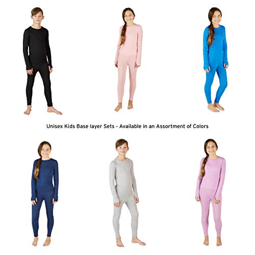 Eddie Bauer Kids' Thermal Underwear Set - 2 Piece Performance Base Layer Long Sleeve Shirt And Leggings - Boys/Girls (3-16), Size 16, Navy #TOP5