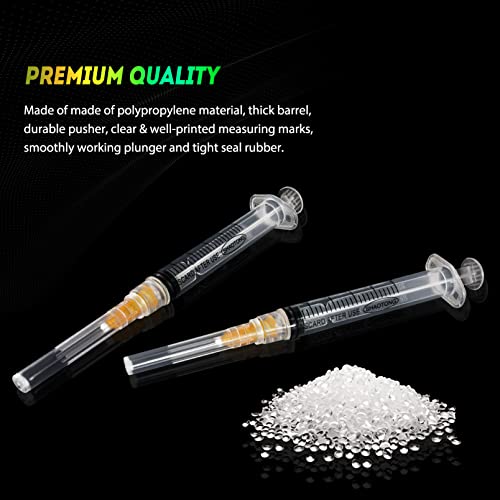 Image of 2.5ml Syringe 25 Gauge 1 inch Luer Lock Needle Lab Disposable Syringes 100 Pack